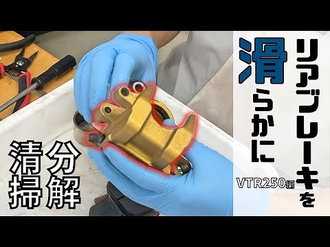 [VTR250] DIY rear brake overhaul