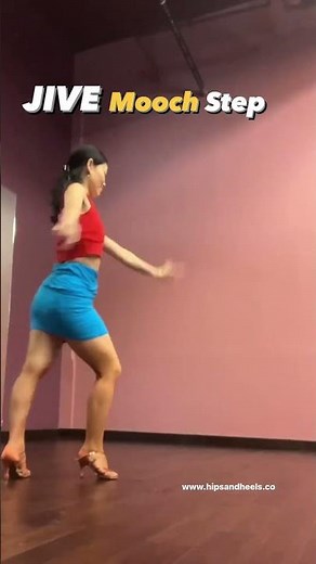 Learn this JIVE Basic step - MOOCH 💋 #latindance #dancetutorial #jive #swingdance