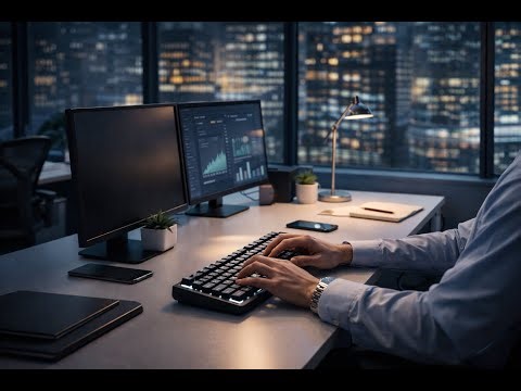 Keyboard Typing Sounds – Calm Office Ambience for Focus & Work (8 Hours)