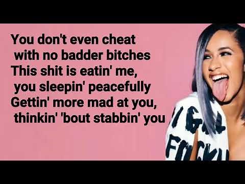 Cardi B - Thru Your Phone - Lyrics
