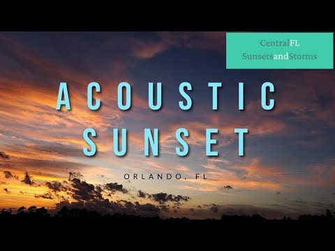 Dark Clouds Become Fire Sky | Orlando Time Lapse Sunset & Relaxing Acoustic Instrumental - Wildson