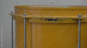 Stage of production of arcs of stainless steel pipes. Hand work in production of stainless steel pipes. Metal rolling machines for production of rolled metal.