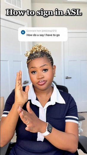 How to sign “I have to go” in ASL. #asl