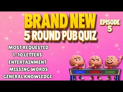 Brand New Pub Quiz! 5 Rounds Plus a Joker Card to give you double points in any one round.