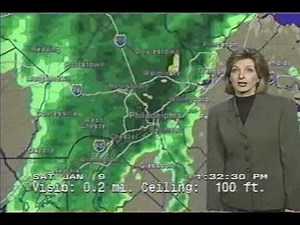 Weather Channel clip with Local Forecast, 128 PM - 136 PM Saturday January 9, 1999