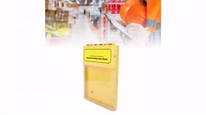 Visual Document Storage Box, Magnetic Wall Mount MSDS File Storage Box, Water Proof Outside Project Data Display Case, Safety Document Paper Holder