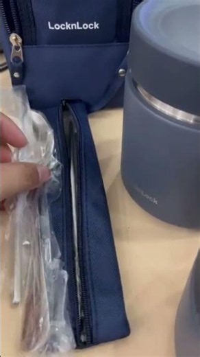 Lock&Lock Pump Vacuum Lunch Box Set: 2x 300ml, 1x 500ml, with Spoon & Chopstick Set and Bag LHC80...