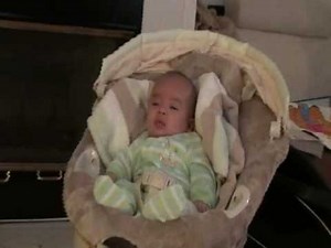 Mason watching baby einstein