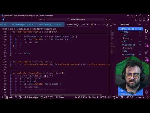 Advent of Code 2015 - Day 5+ - Self-Registration Pattern (Go)