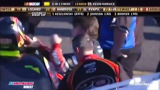Fight Bowyer vs Gordon Phoenix 2012 NASCAR Cup Series