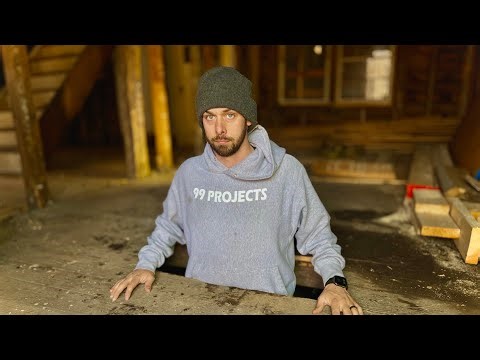 I bought an ABANDONED CABIN and FELL through the FLOOR! Episode 4