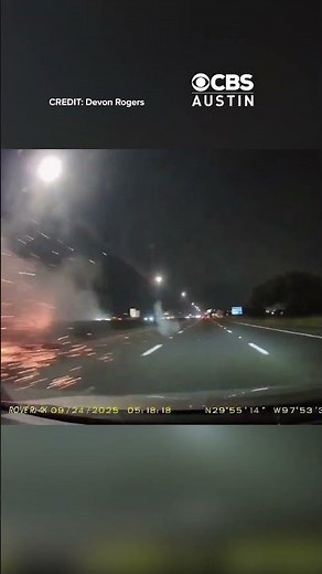 Dash camera footage shows 18-wheeler crash along I-35