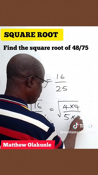 square root of fraction