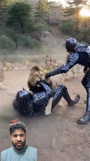 Spiked Armor Knights vs Lion Pride - Epic Confrontation!🦁⚔️🔥