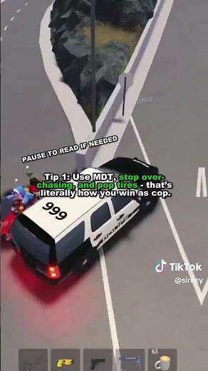 0.01% Don't know about these tips #sanaurie #roblox #fyp #foryou #tutorial #cops #policeofficer