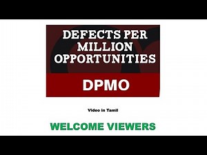 Tamil - How to calculate Defects per Million Opportunities (DPMO)