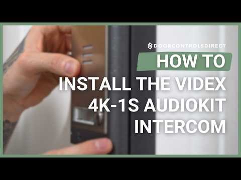 How to Install the Videx 4K-1S Audio Intercom | Step-by-Step Installation Guide