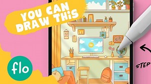 【Procreate】教你画出这个温馨小房间 ✨ | 零基础透视绘画教程 from Art with Flo_哔哩哔哩_bilibili