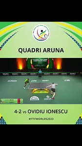 #ITTFWorld2023 🇳🇬 VS 🇷🇴 King of African Table Tennis, Quadri Aruna from Nigeria defeated Romanian, Ovidiu Ionescu 4-2 to advance to the next round of 2023 Durban World Table Tennis Championships Finals. Tickets are available at http://bit.ly/Durban23Tix #WTTCupFinals #Durban2023 #2023WTTC #TableTennis #WorldTableTennis | North West Department of Arts, Culture, Sport and Recreation