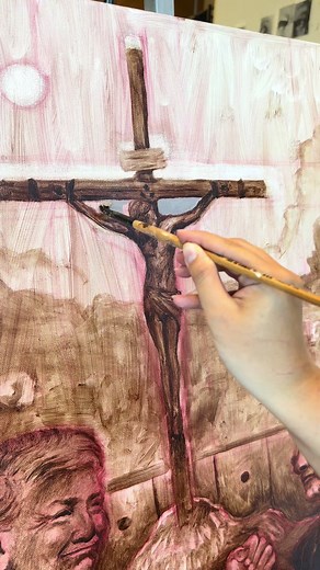 Painting Jesus on the Cross: A Satisfying Artwork