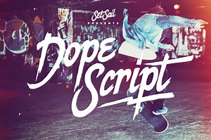 Dope Script, a Script Font by Sam Parrett