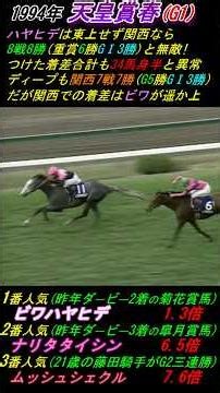 【天皇賞(春)武豊2着の名勝負極み集②切れるナリタタイシン】｢鯉のぼりを見る余裕があるかビワハヤヒデ｣ ｢兄貴も強い！兄貴も強い！｣ 実況:杉本清アナ #天皇賞春 #ビワハヤヒデ #ナリタタイシン