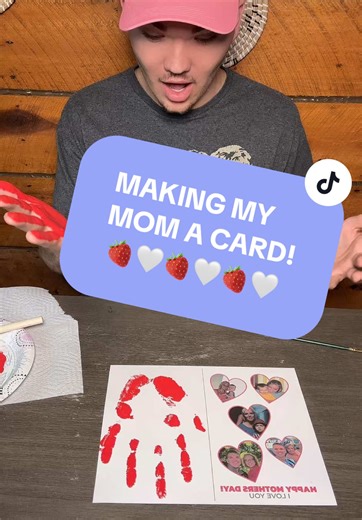 Homemade Mother’s Day Card with Handprint Touch