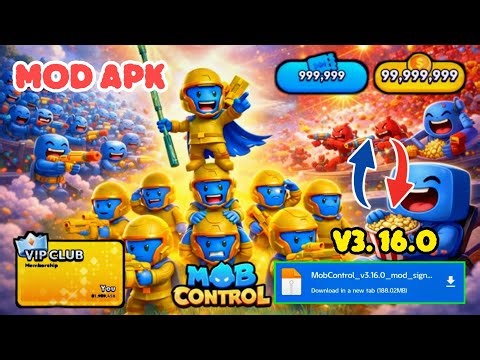 Download Mob Control Mod Apk | Update 3.16.3 | Unlimited Money & Skip Cards | No PW