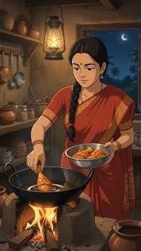 Traditional Village Chicken Fry | Relaxing Cooking Sounds & Family Feast #asmr#ghiblistyle#village