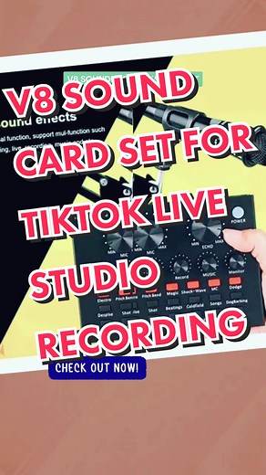 V8 Sound Card Complete Set for Studio Recording