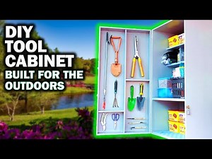 DIY Gardening Tools Storage Cabinet | How to Organize Garden Tools