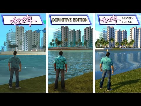 GTA Vice City Definitive Edition VS Nextgen Edition Mod | Graphics Comparison
