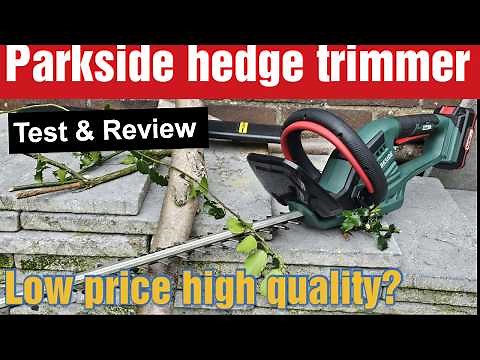 20V Hedge Trimmer Review & Demo | Parkside lidl PHSA 20-LI C3