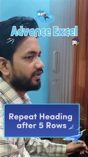 heading repeat trick in excel 🤔