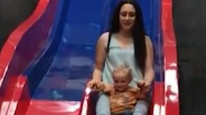 Why you should never go down a slide with your child