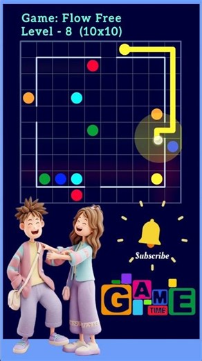 Game: Flow Free - WP Level 8 (10x10) Level #shorts #short #shortvideo #trending #viral #viralvideo