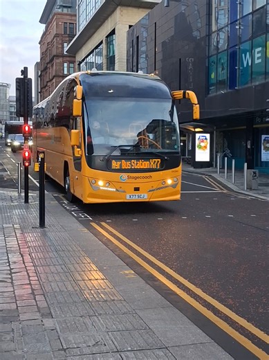 Stagecoach Bus on X77 to Ayr Bus Station