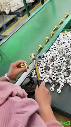 Manual Screw Assembly on Conveyor