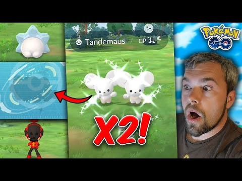 Shiny Tandemaus Caught & Evolved! Snom is Here! (Pokémon GO)