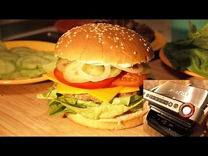 Hamburger, lecker gegrillt mit dem TEFAL OptiGrill
