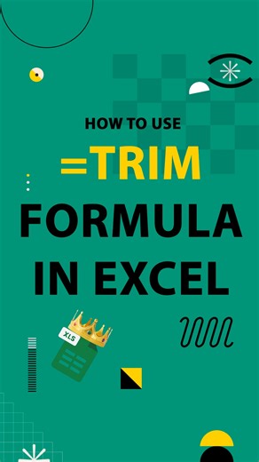 ExcelKingTips | Daily Excel Magic on Instagram: "This is how to trim unnecessary spaces in Excel #excel #exceltips #excelhacks #exceltricks"