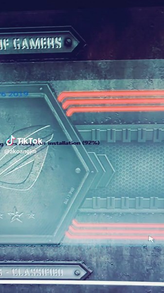 Installing Republic of Gaming (ROG) Version 6 2019 PC OS #computer #operatingsystem #technician