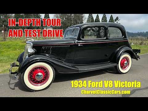 TOUR AND TEST DRIVE: 1934 Ford V8 Victoria. Charvet Classic Cars