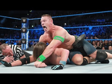 John Cena vs AJ Styles SmackDown 2/27/2018 Highlights
