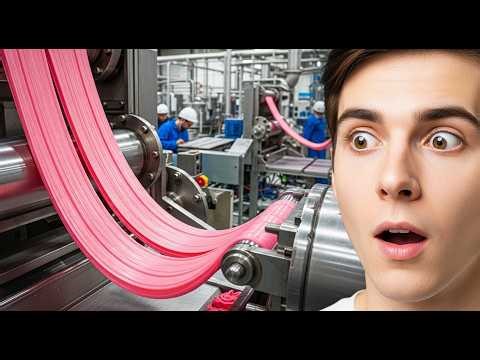 Inside the Bubble Gum Factory: From Sticky Syrup to Chewy Gum (Full Process)