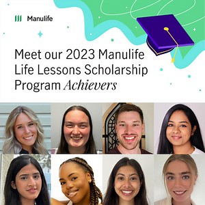 We are delighted to announce our 2023 Manulife Life Lessons Scholarship achievers. Over the past five years, this program has awarded $760,000 in post-secondary education funding to students who have lost a parent or guardian without life insurance. https://ow.ly/vO9O50PyzsA | Manulife
