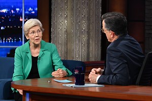 83K views · 3.8K reactions | Senator Elizabeth Warren stresses the importance of unity between Republicans and Democrats in coming together to ban assault weapons in our country. #Colbert #LateShowLIVE | The Late Show with Stephen Colbert | Facebook