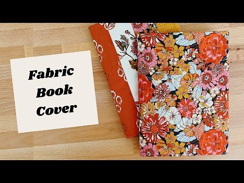 How to Sew a Fabric Book Cover