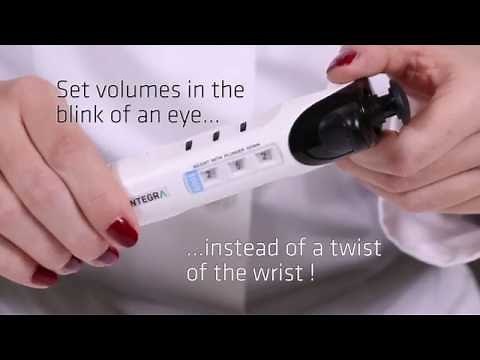 INTEGRA EVOLVE Manual Pipettes - How to adjust volume
