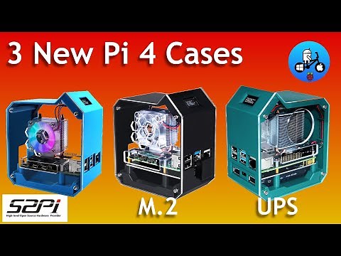 52Pi M.2 OLED ABS case for Raspberry Pi 4.